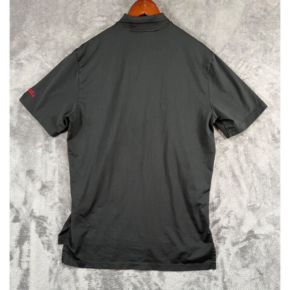 Ralph Lauren Golf Polo Shirt Mens Medium Black Performance Pony Logo Stretch - Picture 2 of 11